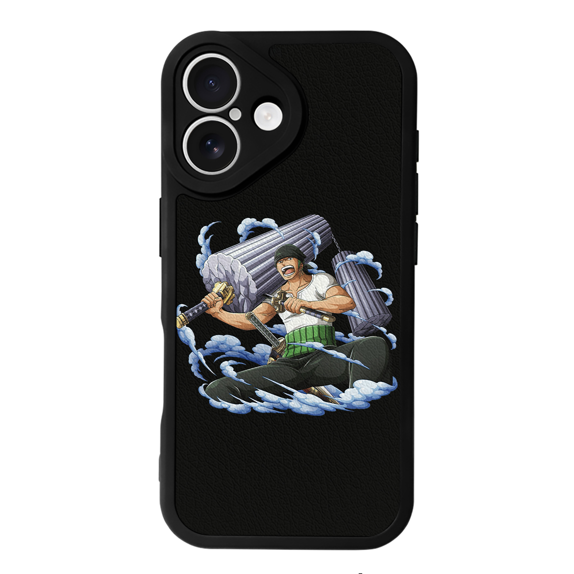 （画像用） ワンピース ロロノア・ゾロ ONE PIECE Roronoa Zoro 【iPhone 16シリーズ対応】シリコンスマホケース（レザー調） 材質：シリコン